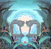 Painting-Birds of Paradise-Yoga-Mandala