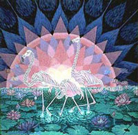 Painting-Flamingos-Enlightenment