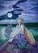 Moonbath Fairy Painting